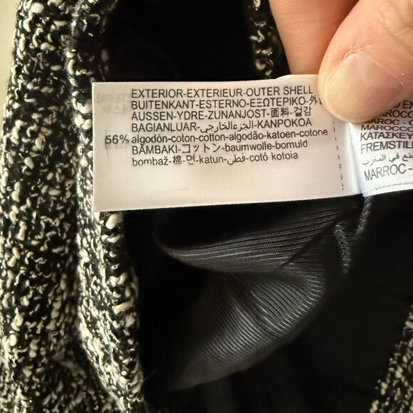 Zara TEXTURED SHORT BLAZER Size XL - Picture 7 of 9